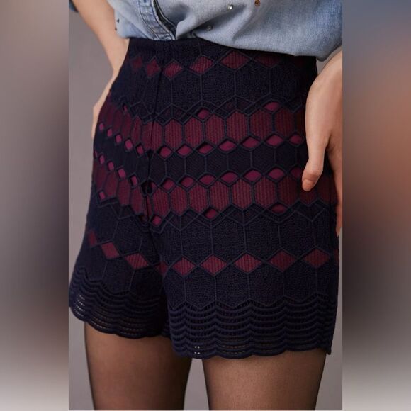 Anthropologie Maeve lace shorts